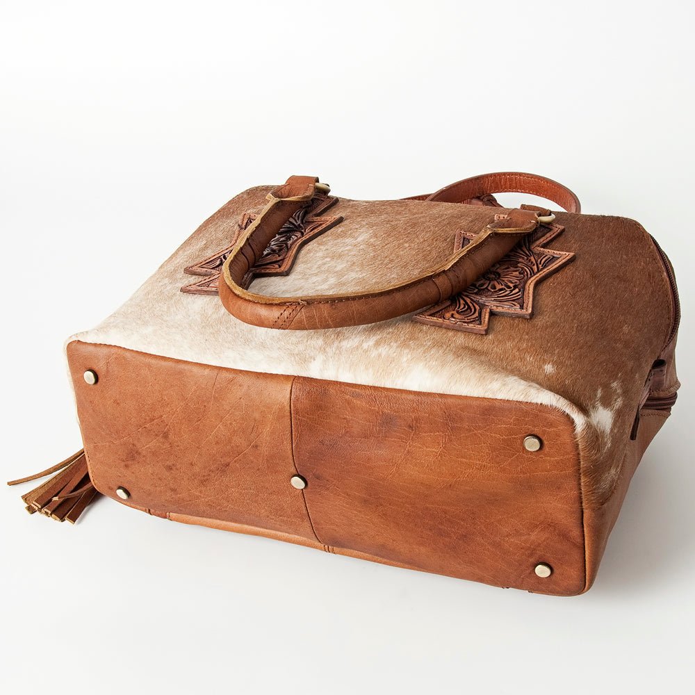 American Darling Tote Hand Tooled Genuine Leather
