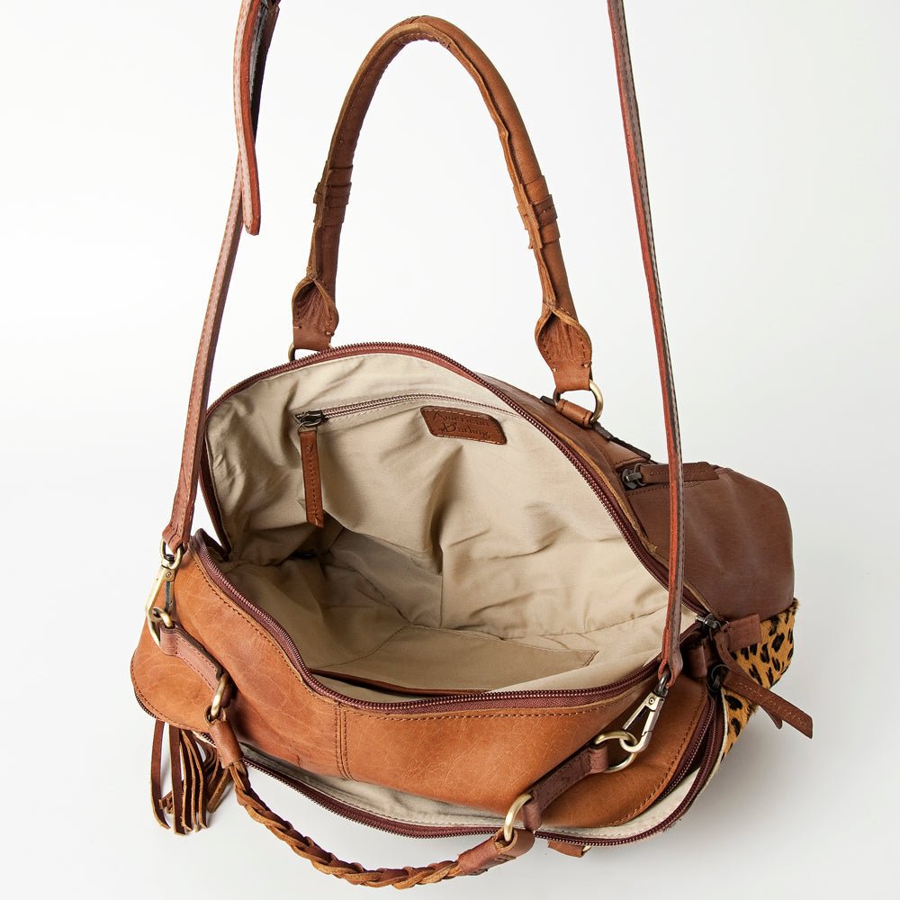 American Darling Tote Hand Tooled Genuine Leather