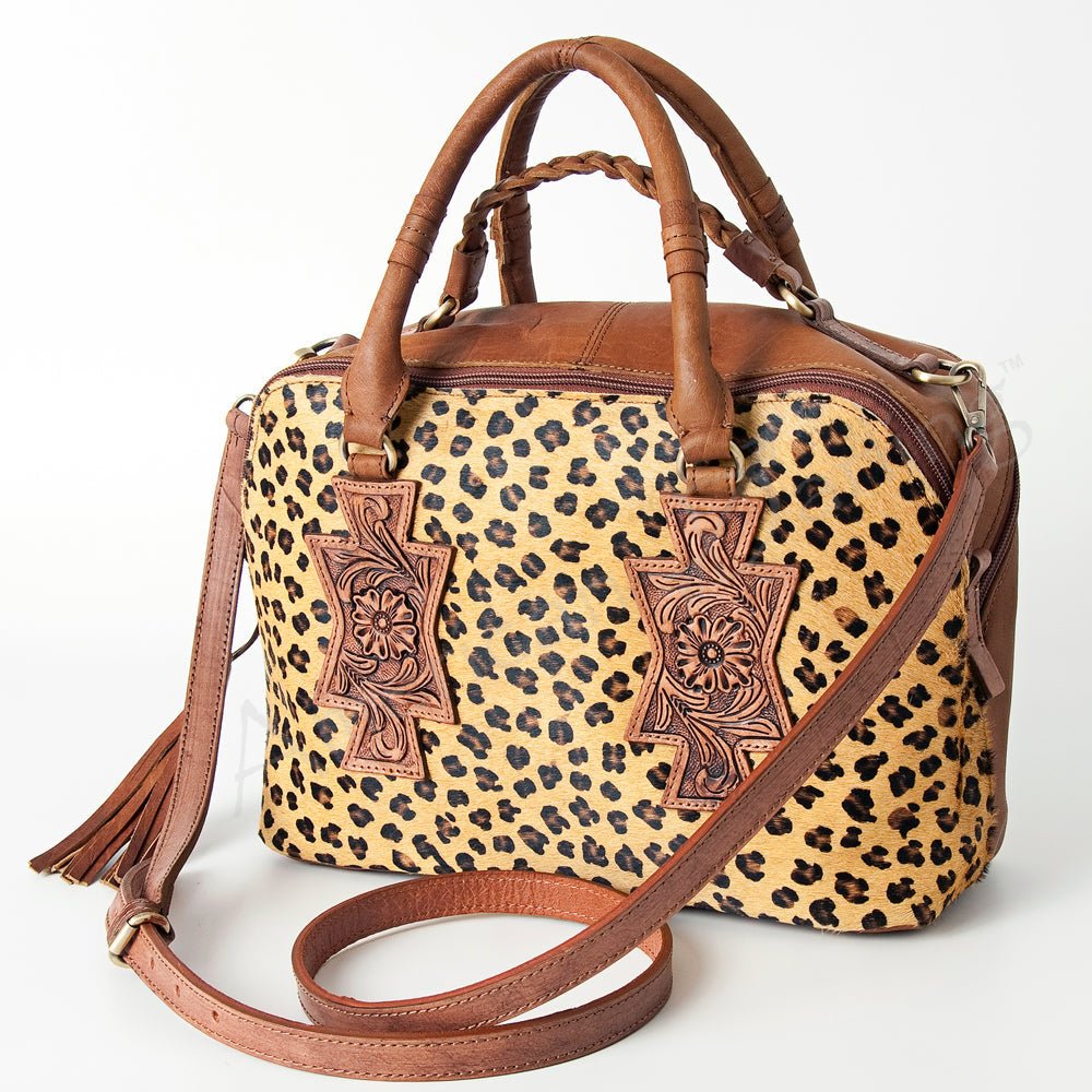 American Darling Tote Hand Tooled Genuine Leather