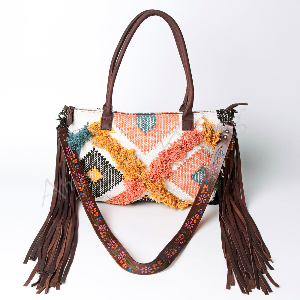 American Darling Crossbody Saddle Blanket Genuine Leather