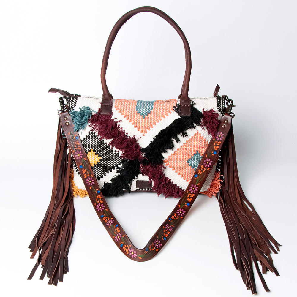 American Darling Crossbody Saddle Blanket Genuine Leather