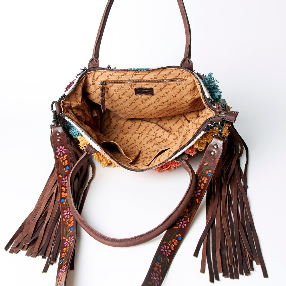 American Darling Crossbody Saddle Blanket Genuine Leather