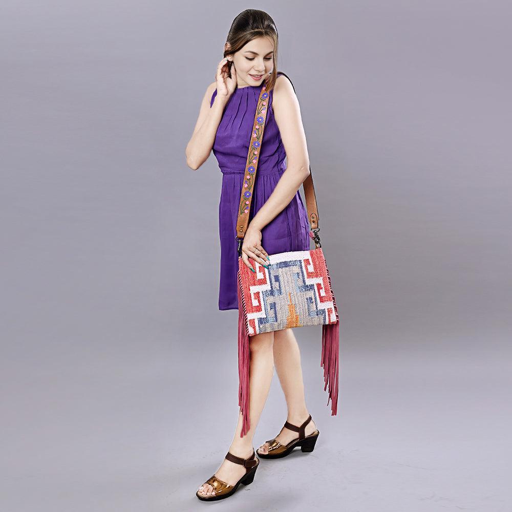 American Darling Saddle Blanket Leather Crossbody Bag