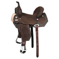 17 In Hilason Flex Tree Western Horse Saddle American Leather Barrel Trail