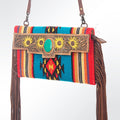 American Darling Hand Tooled Saddle Blanket Genuine Leather
