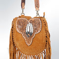 American Darling Hand-Tooled Genuine Leather Large Crossbody Bag