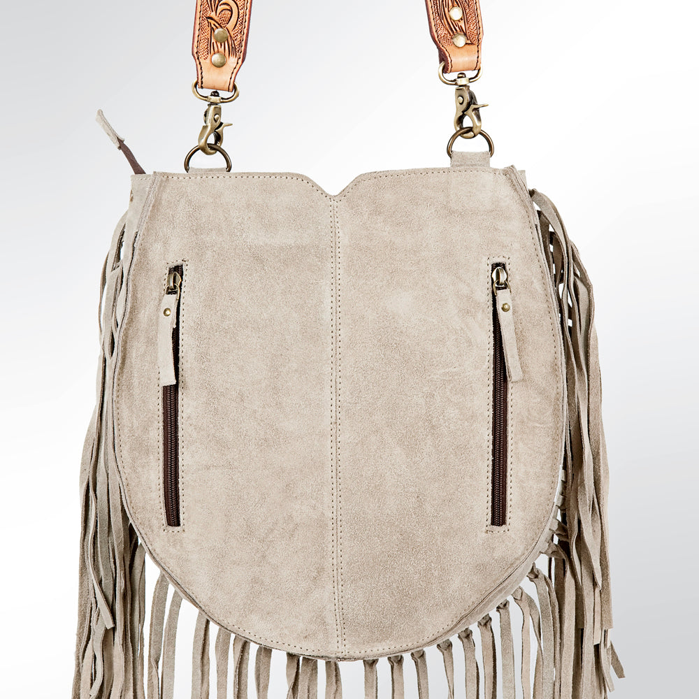 American Darling Hand-Tooled Genuine Leather Large Crossbody Bag
