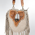 American Darling Hand-Tooled Genuine Leather Large Crossbody Bag