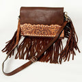 American Darling Hand-Tooled Genuine Leather Crossbody Bag