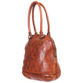 Spaghetti Western Tote Vintage Handmade Drum Dyed Genuine European Cowhide Leather