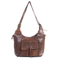 Spaghetti Western Tote Vintage Handmade Drum Dyed Genuine European Cowhide Leather