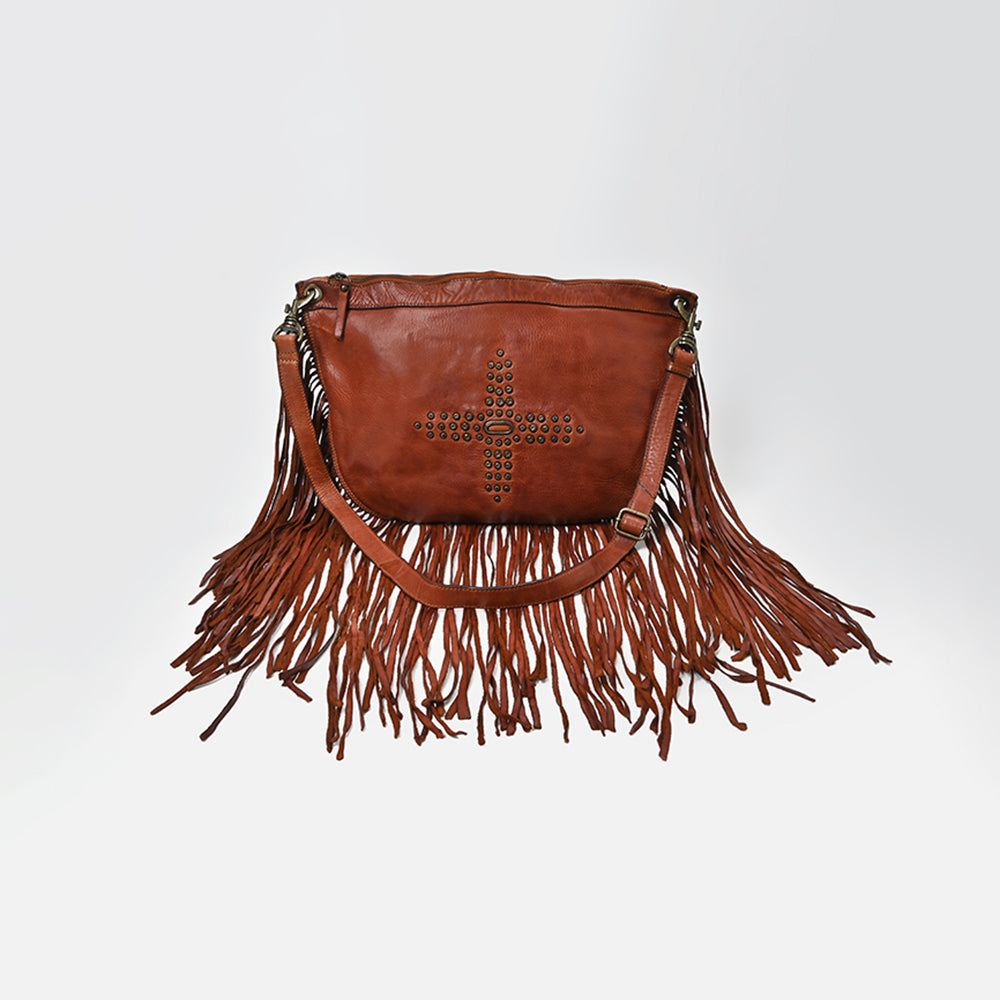 Spaghetti Western Swc128Cg Hobo Vintage Handmade Drum Dyed Genuine European Cowhide Leather Women Bag Western Handbag Purse