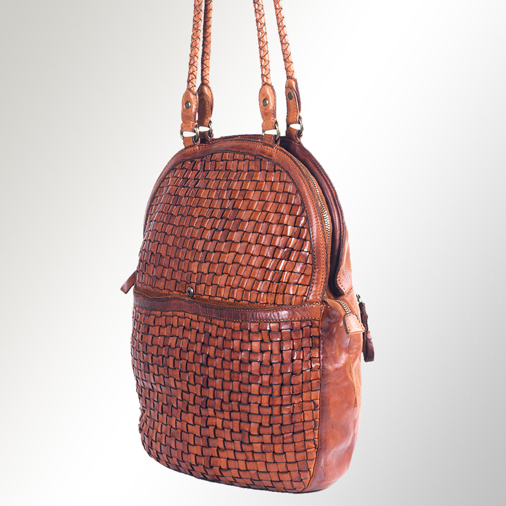 Spaghetti Western Tote Vintage Handmade Drum Dyed Genuine European Cowhide Leather