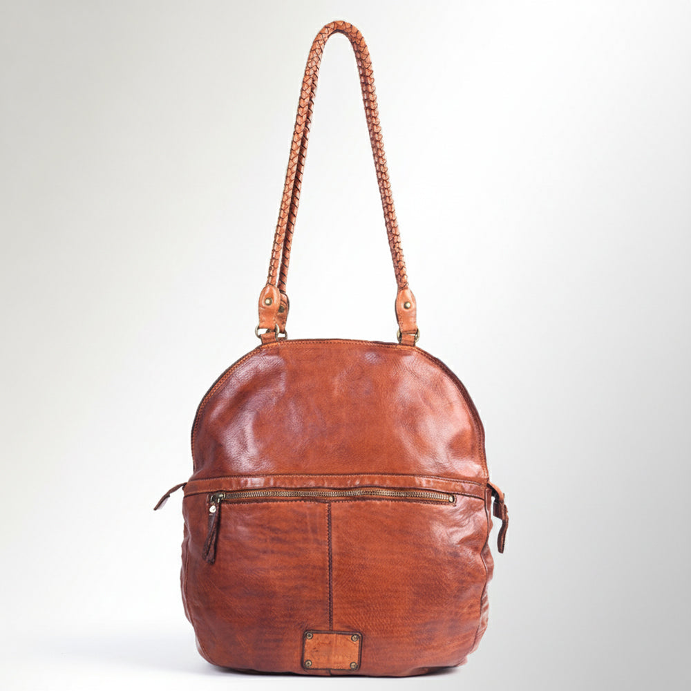 Spaghetti Western Swc130Cg Tote Vintage Handmade Drum Dyed Genuine European Cowhide Leather Women Bag Western Handbag Purse