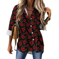Baha Ranch Colores De Mexico Rose Floral Button Up Blouse by Baha Ranch Western Wear - product image 2