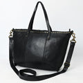 Spaghetti Western Tote Vintage Handmade Drum Dyed Genuine European Cowhide Leather
