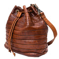 Spaghetti Western Hobo Vintage Handmade Drum Dyed Genuine European Cowhide Leather