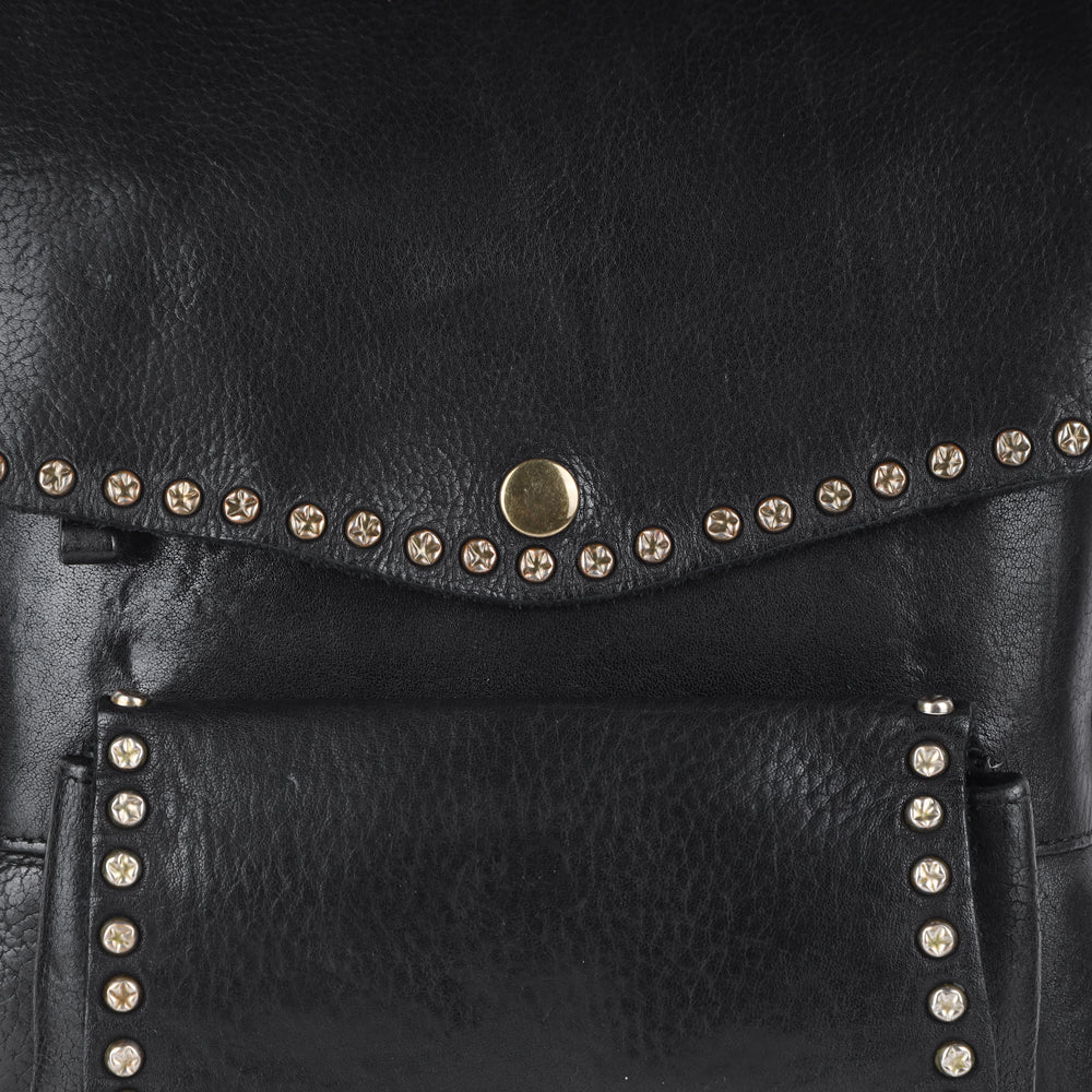 Spaghetti Western Tote Vintage Handmade Drum Dyed Genuine European Cowhide Leather
