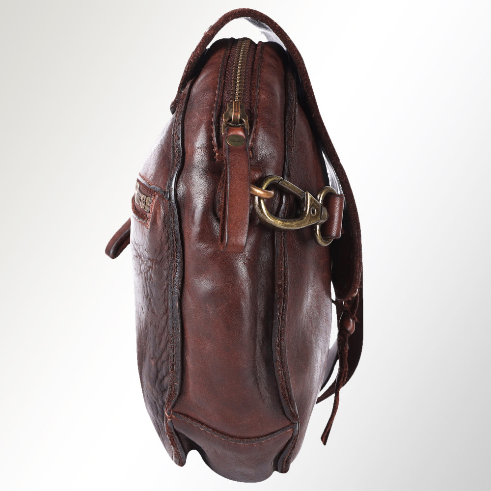 Spaghetti Western Canteen Vintage Handmade Drum Dyed Genuine European Cowhide Leather