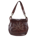 Spaghetti Western Crossbody Vintage Handmade Drum Dyed Genuine European Cowhide Leather
