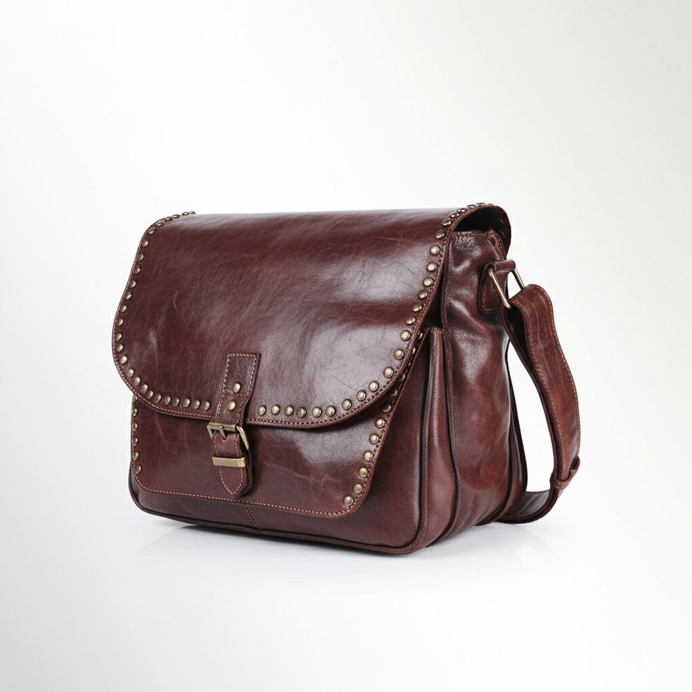 Spaghetti Western Swc157Acg Cross Body I Vintage Handmade Drum Dyed Genuine European Cowhide Leather Women Bag Western Handbag Purse