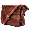 Spaghetti Western Crossbody Vintage Handmade Drum Dyed Genuine European Cowhide Leather