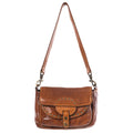 Spaghetti Western Crossbody Vintage Handmade Drum Dyed Genuine European Cowhide Leather