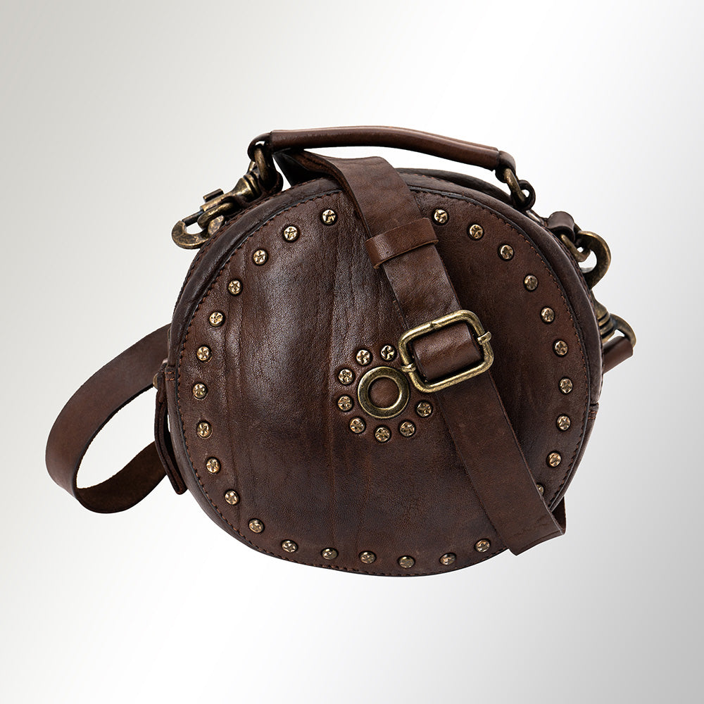 Spaghetti Western Canteen Vintage Handmade Drum Dyed Genuine European Cowhide Leather