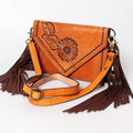 American Darling Hand-Tooled Leather Clutch