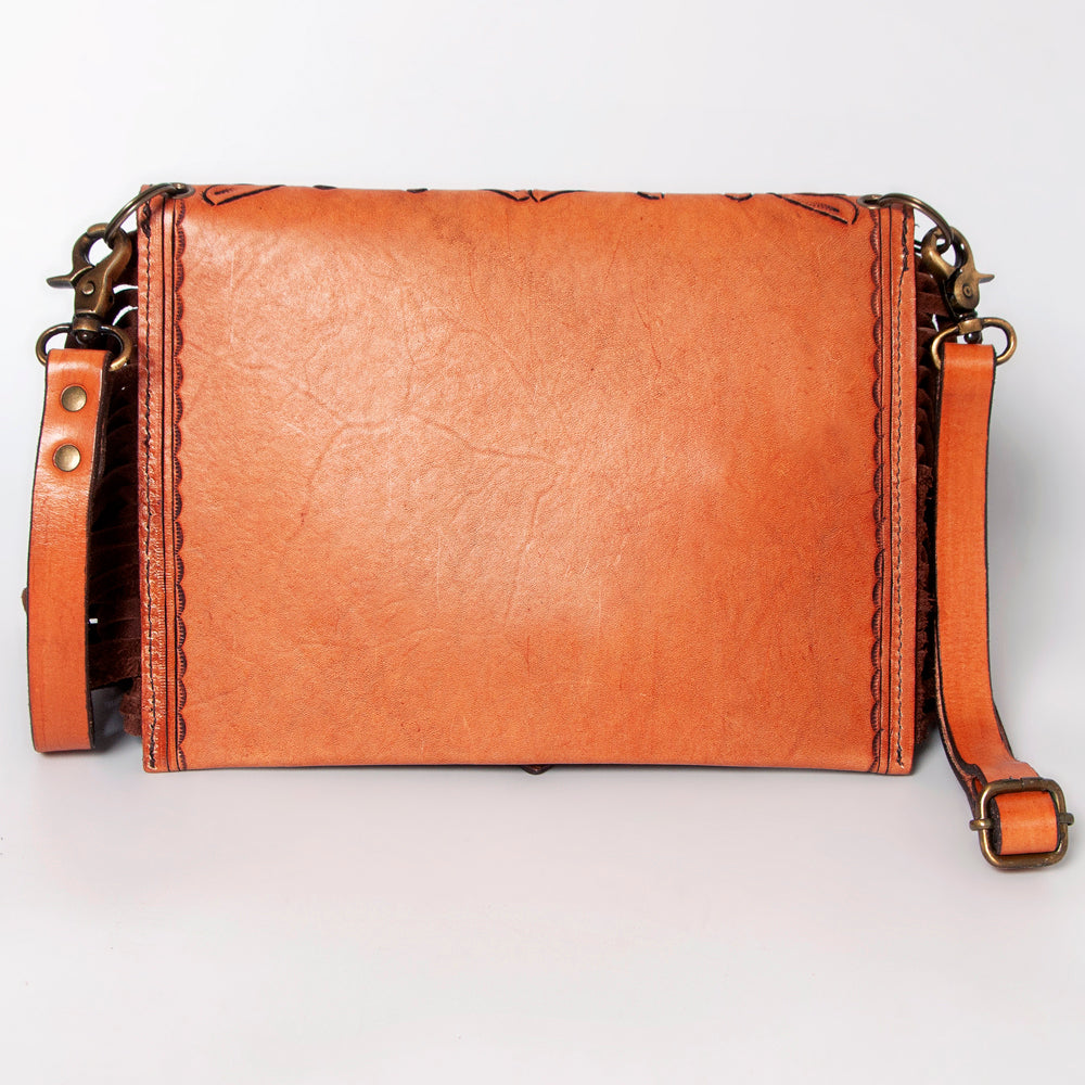 American Darling Hand-Tooled Genuine Leather Envelope Bag