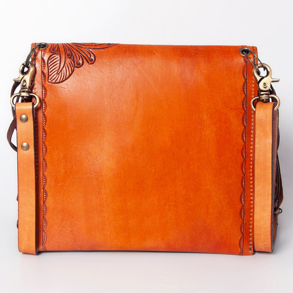 American Darling Hand-Tooled Genuine Leather Envelope Bag