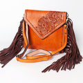 American Darling Hand-Tooled Genuine Leather Envelope Bag