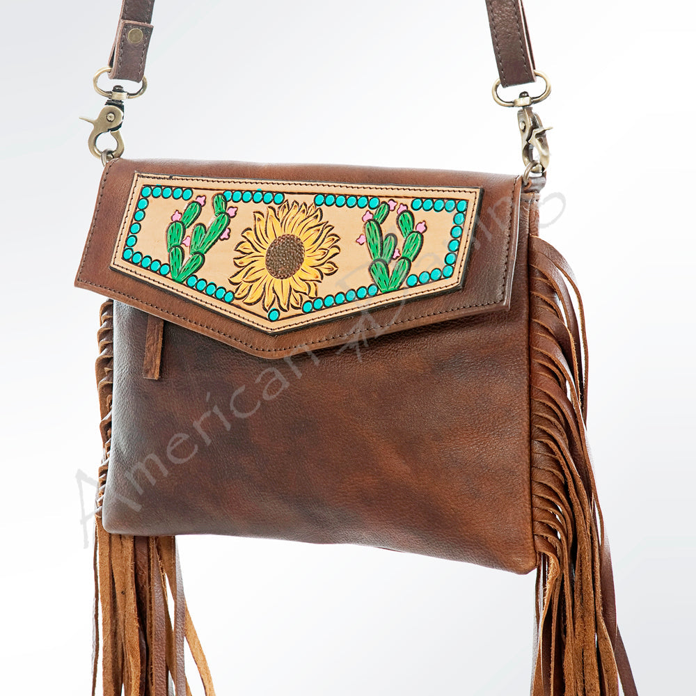 American Darling Hand-Tooled Genuine Leather Clutch