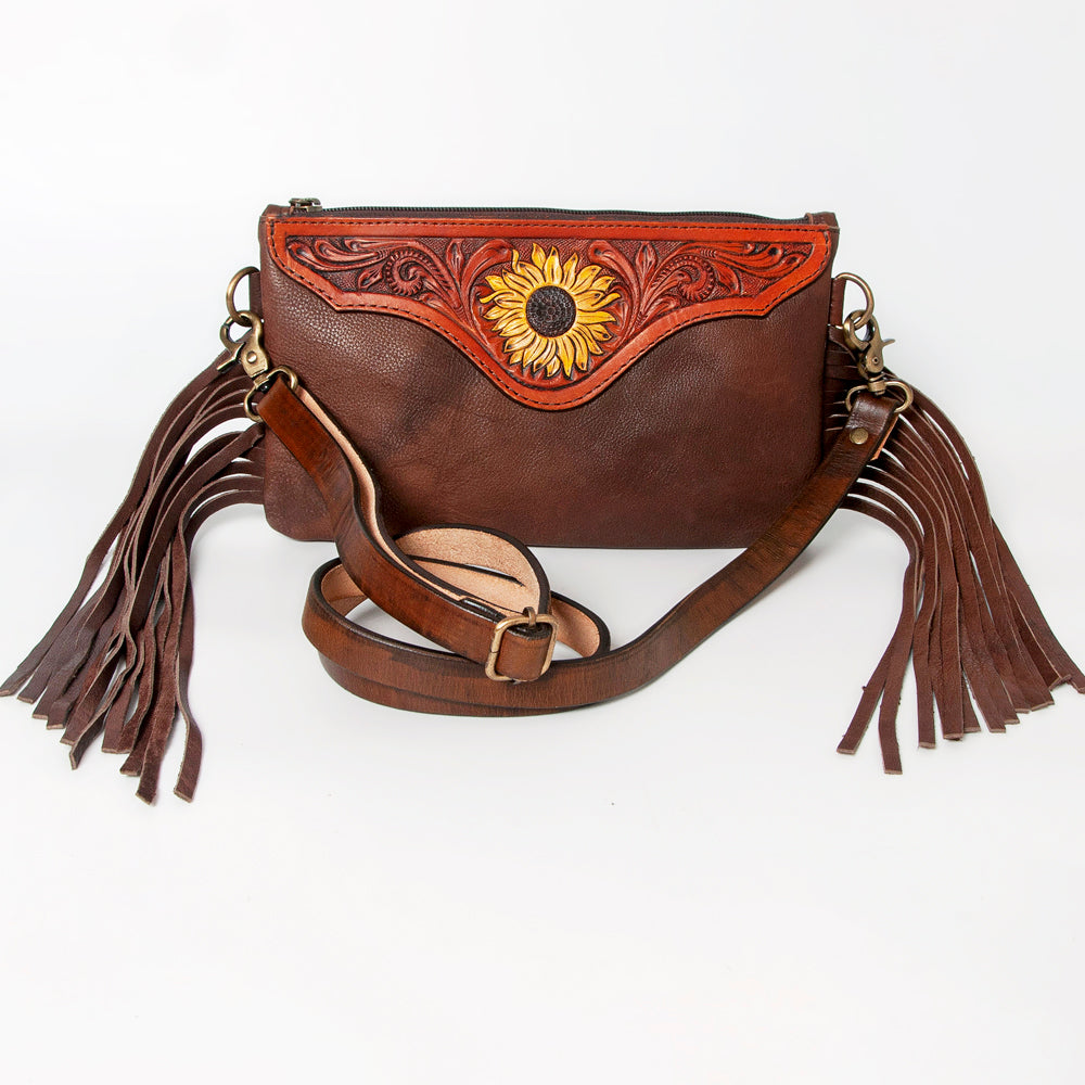American Darling Hand-Tooled Genuine Leather Clutch