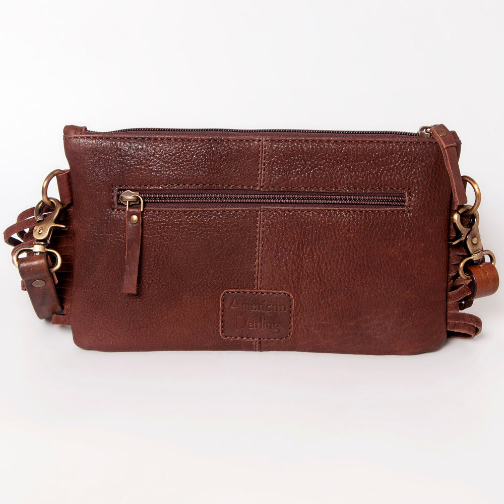 American Darling Hand-Tooled Genuine Leather Clutch