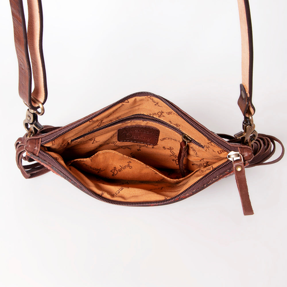 American Darling Hand-Tooled Genuine Leather Clutch