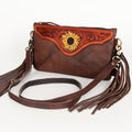 American Darling Hand-Tooled Genuine Leather Clutch