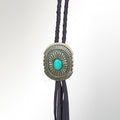American Darling ADJW107B Braided Genuine Leather Jewelry Necklace with Concho