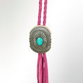 American Darling ADJW107E Braided Genuine Leather Jewelry Necklace with Concho