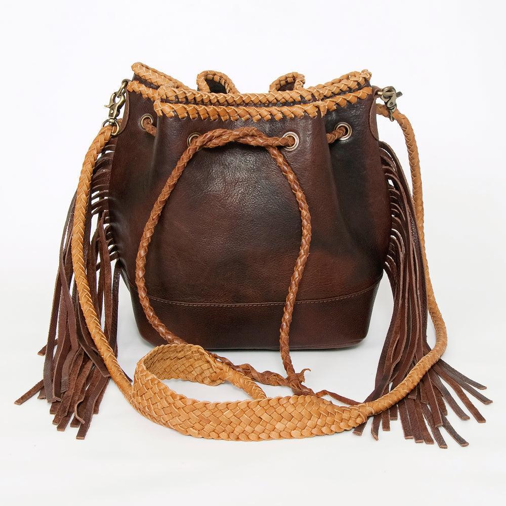 American Darling Genuine Leather Bucket Bag