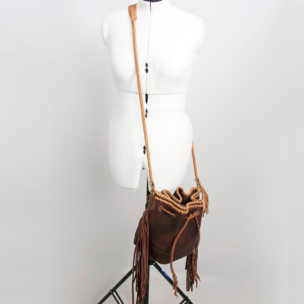 American Darling Genuine Leather Bucket Bag