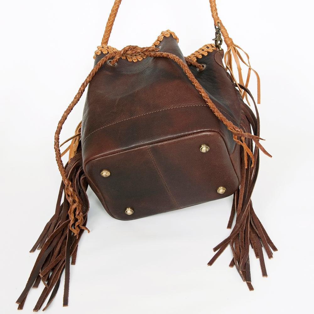 American Darling Genuine Leather Bucket Bag