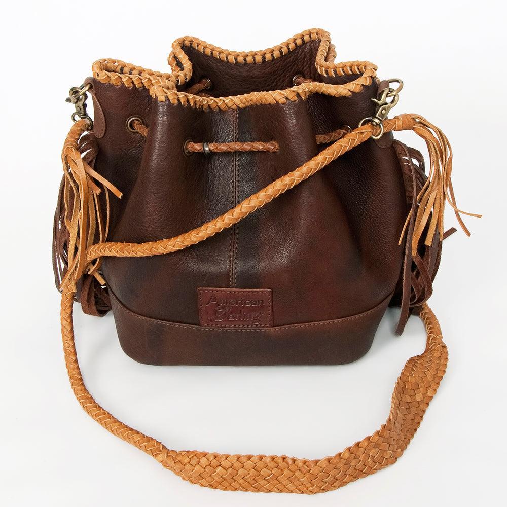 American Darling Genuine Leather Bucket Bag