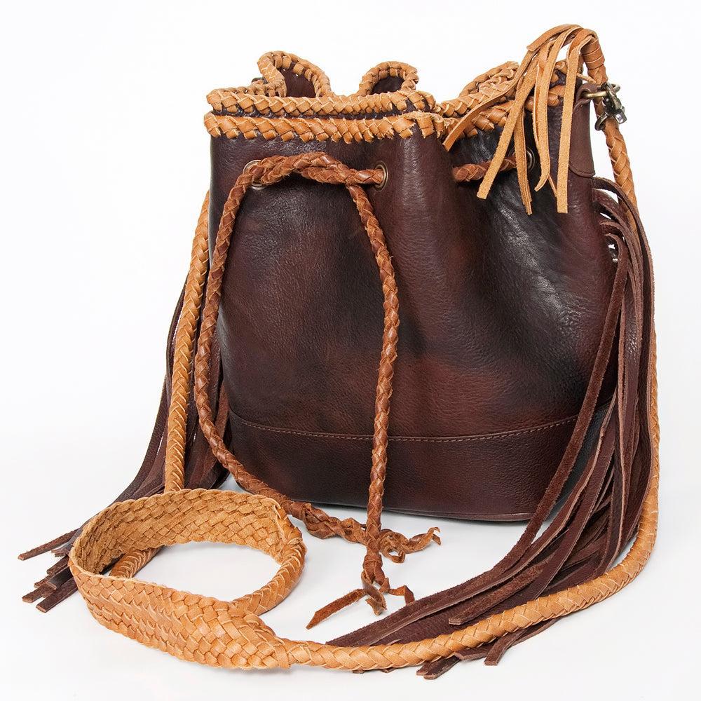 American Darling Genuine Leather Bucket Bag