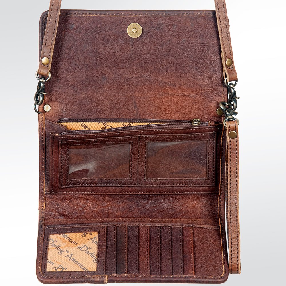 American Darling Hand-Tooled Genuine Leather Wallet