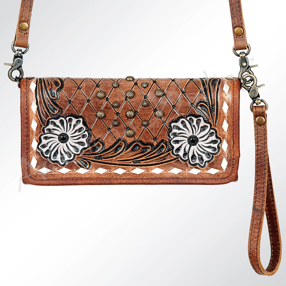 American Darling Hand-Tooled Genuine Leather Wallet