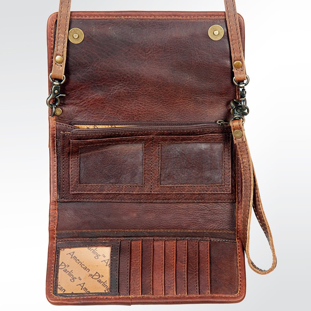 American Darling Hand-Tooled Genuine Leather Wallet