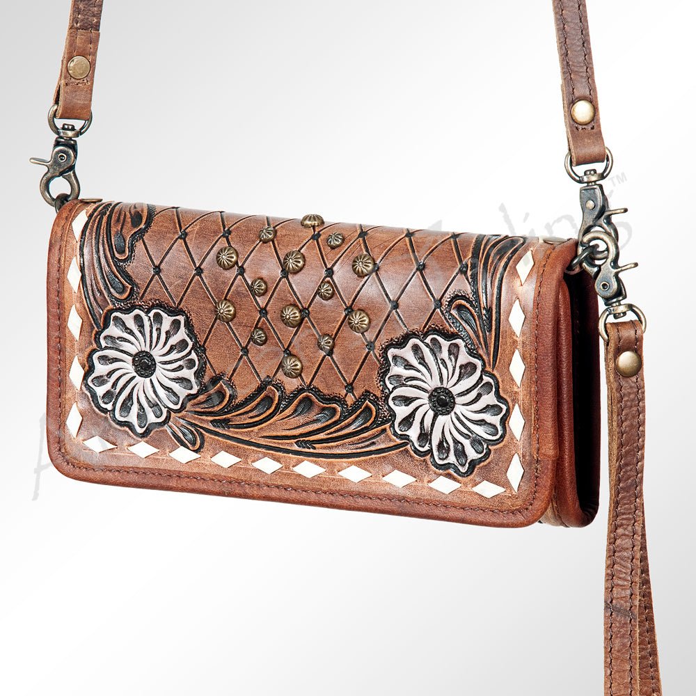 American Darling Hand-Tooled Genuine Leather Wallet