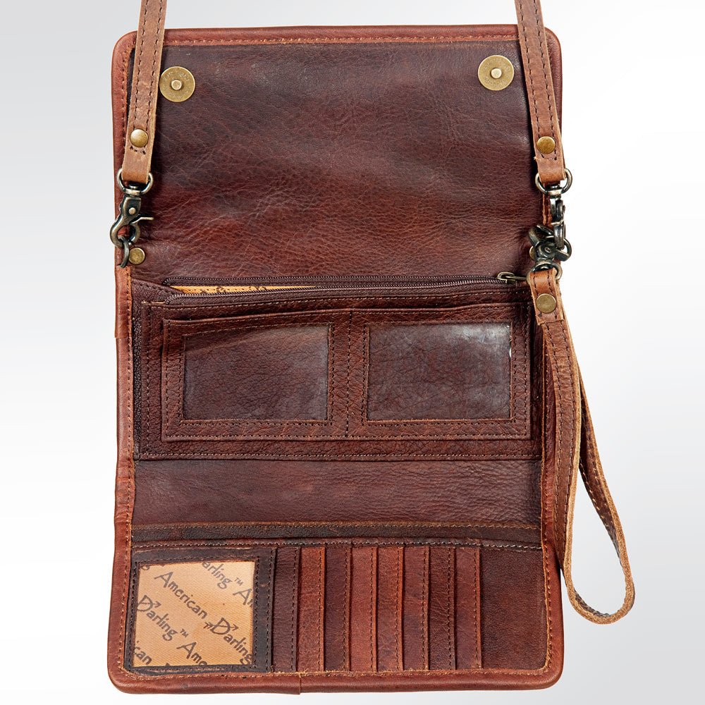 American Darling Hand-Tooled Genuine Leather Wallet