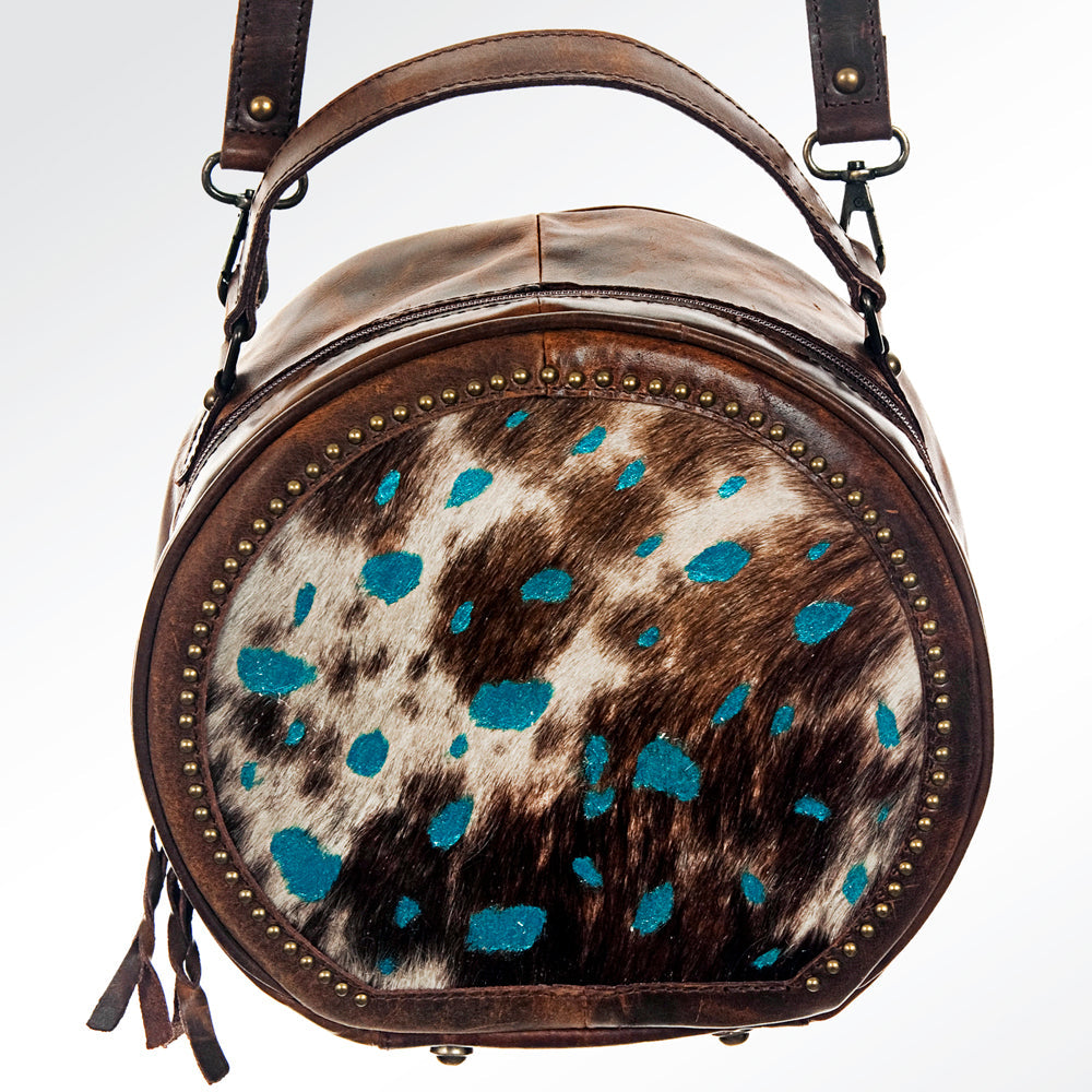 American Darling Hair-On Genuine Leather Canteen Bag